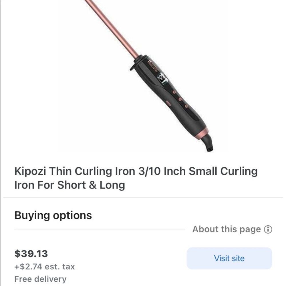 Curling wand